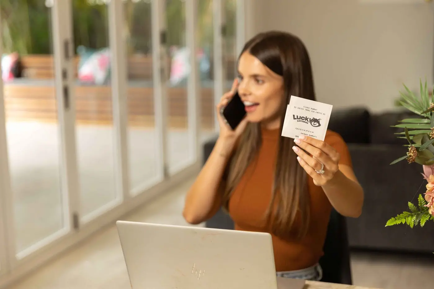 100K RICHER: Numbers come up for Wangaratta woman who realises her late father\\'s dream of winning the lottery.