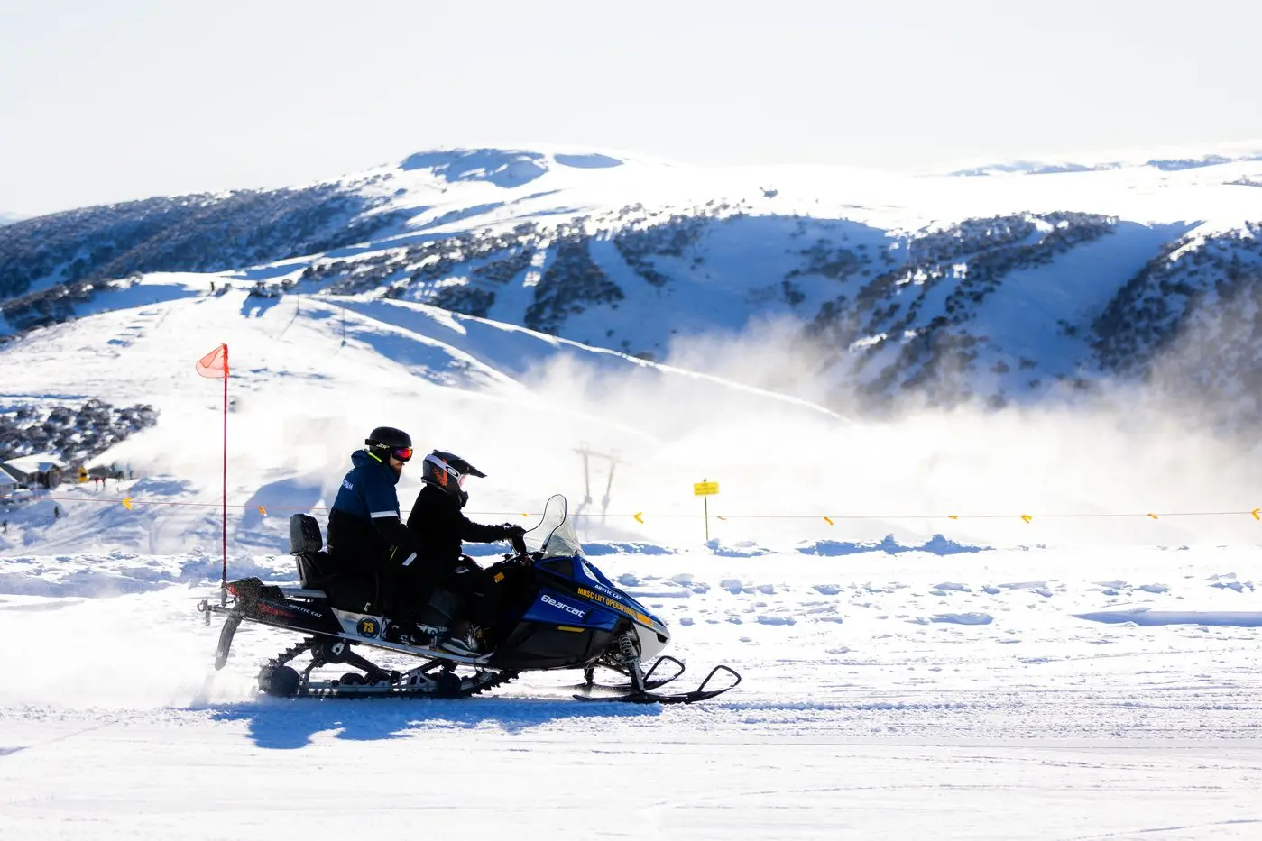 CALL FOR HELP: Emergency services were this morning responding to a hiker\\'s call for help at Mt Feathertop. PHOTO: Mt Hotham Ski Lifts