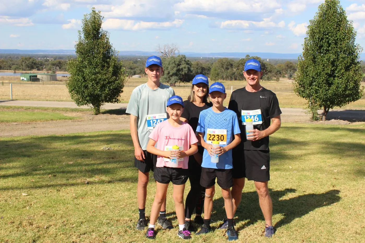 FAMILY CHALLENGE: Hunter, Tracey, Stewart, Claudia and Hamish are looking forward to challenging each other this Sunday. Id:38678
