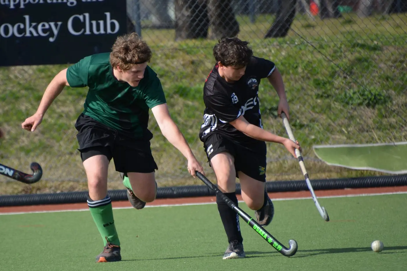 STRONG DEFENCE: Alex Ellem looks to disposses the opposition of the ball. PHOTOS: Kylie Samson 