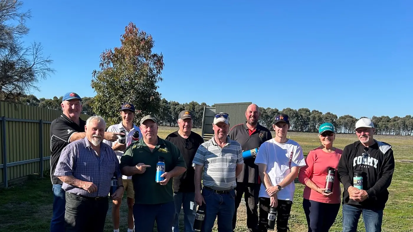 Guns firing in glorious sunshine