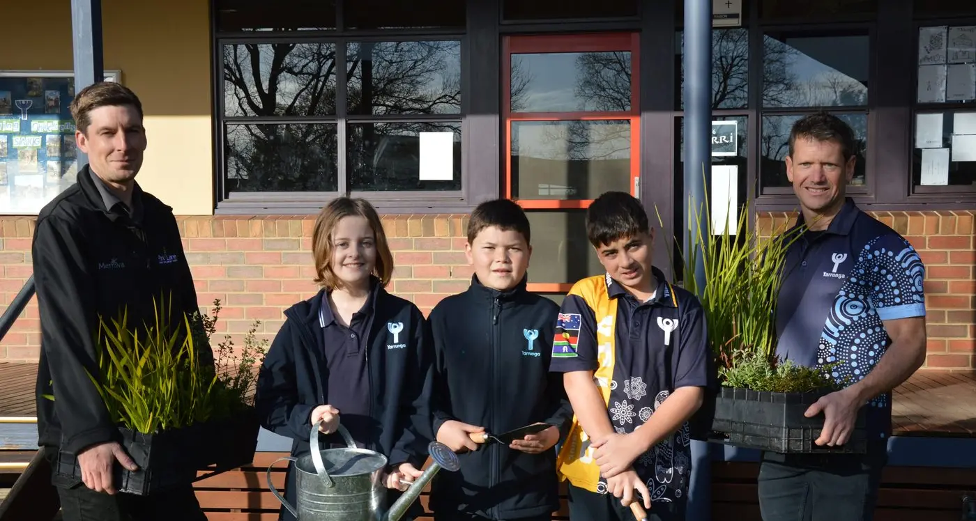 Going green for Schools Tree Day at Yarrunga Primary School