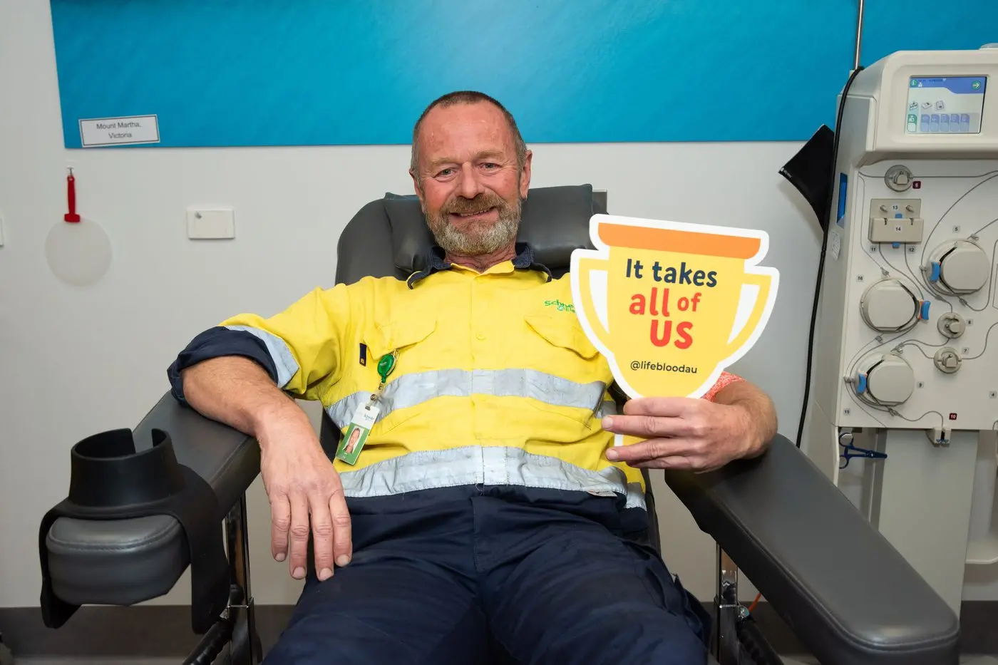 LOCAL HERO: John Doig gave his  368th blood donation at the Wangaratta donor centre last week to help out those who need it. PHOTO: Kurt Hickling