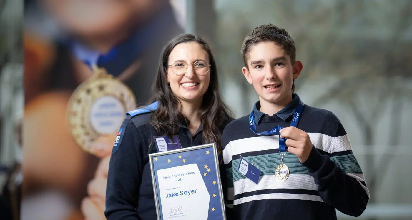 Local Junior Triple Zero Hero honoured