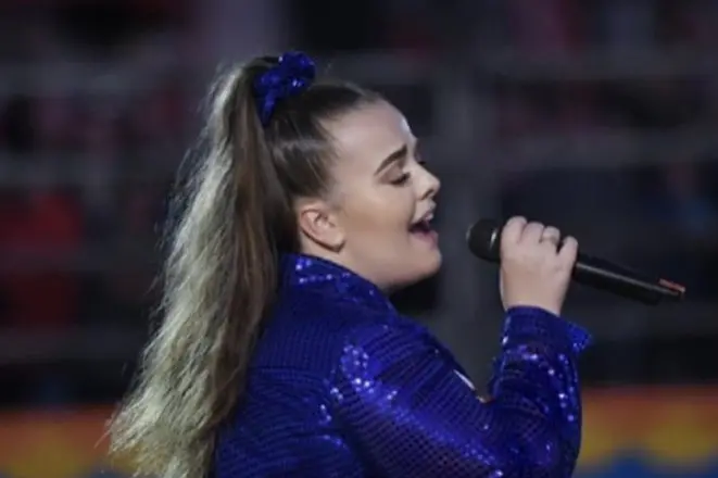 STARS READY TO SHINE:  Aspiring country music singer Ruby Jane, pictured here performing at the Wrangler Pro Rodeo at Chesterfield Farm near Scoresby is one of the top line entertainers performing at the Wangaratta Club tomorrow night for the Big Brother Big Sister fundraiser.