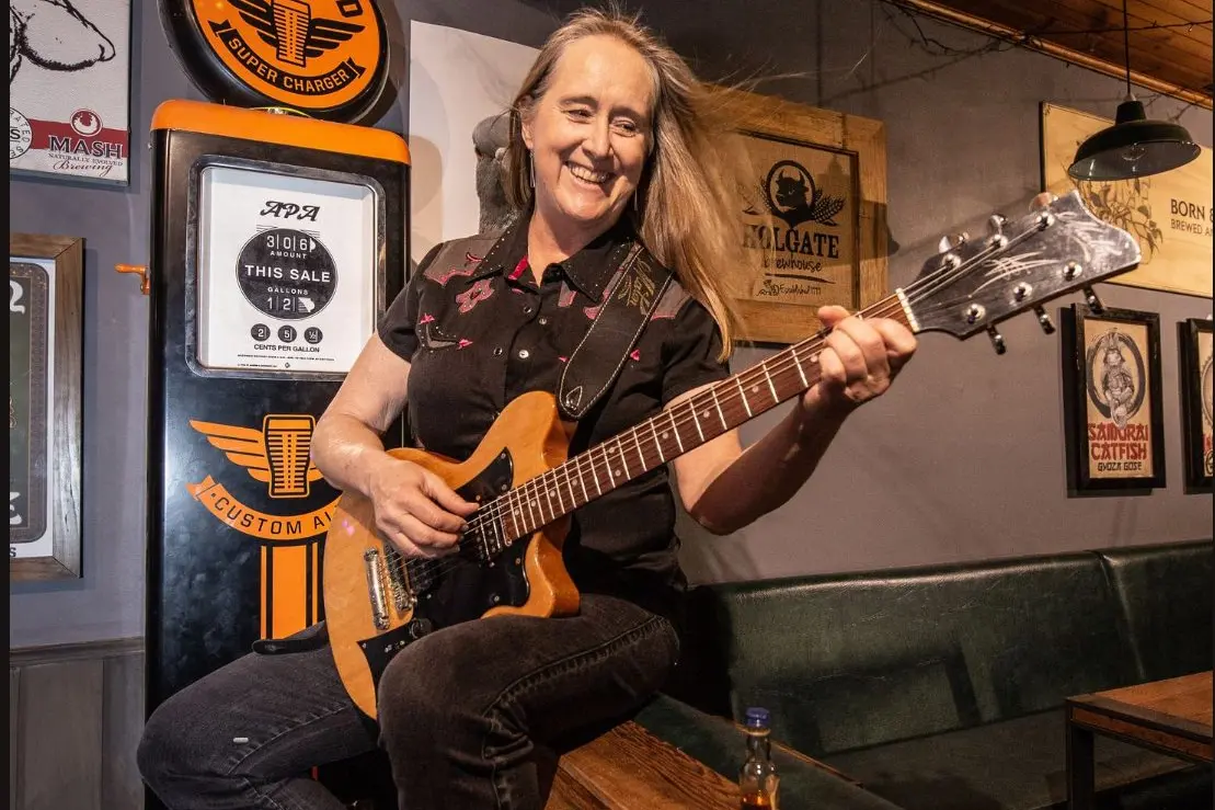 BLUES LEGEND: Internationally renowned blues guitarist, bandleader, vocalist and songwriter Fiona Boyes will take to the stage at Tarra Blues 2 musical festival at the Plough Inn. PHOTO: Jason Rosewarne