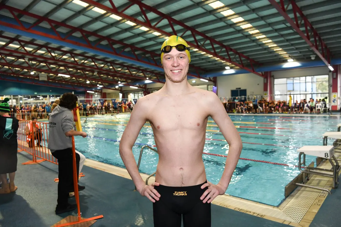 LOCAL STAR: Wangaratta Amateur Swim Club\\'s Liam Kidgell enjoyed the Victorian Short Course Championships. PHOTOS: Kurt Hickling