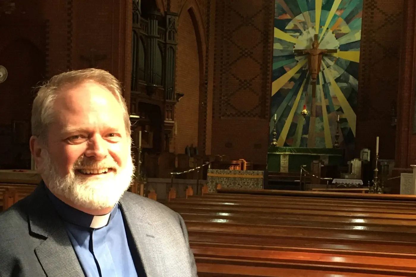 SEVENTH DEAN: Recently-appointed Dean of Holy Trinity Cathedral, the Very Reverend Neil Hicks, is the first to take on the role in a co-operative arrangement which involves him also overseeing the Parish of Wangaratta West and the Warbys. PHOTO: Simone Kerwin