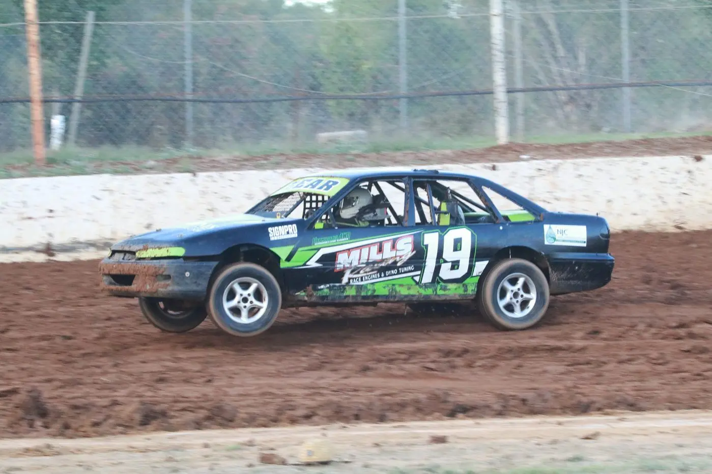 HIGH OCTANE: Jack Bear in action in his production sedan. PHOTO: Vern Parker
