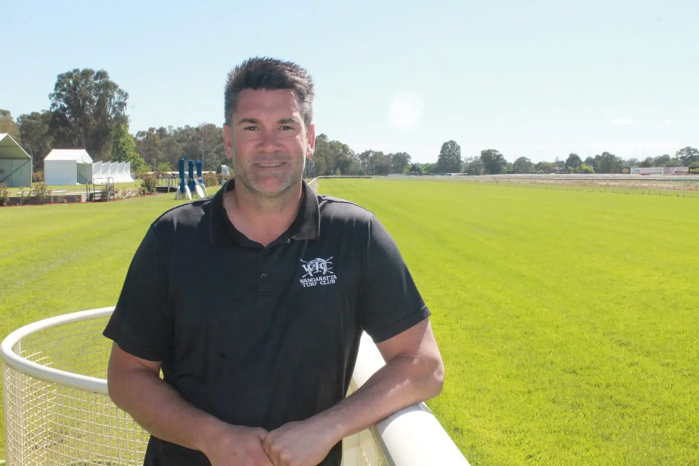 PRISTINE CONDITIONS: Wangaratta Turf Club CEO Sean Barrett said the track and venue were looking picture perfect ahead of the big day.