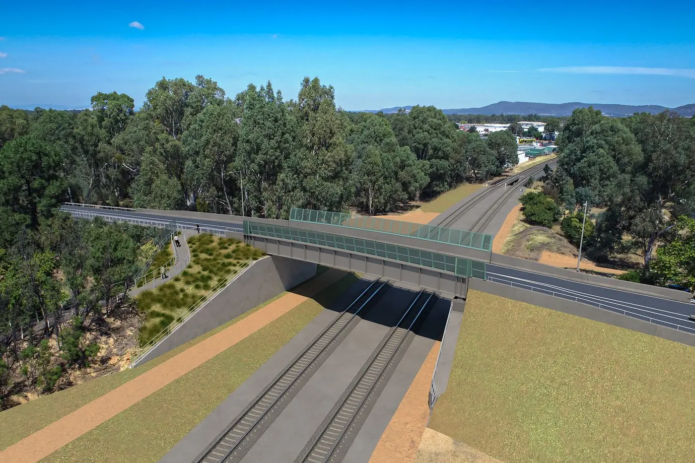 REFRESH: An artists impression of how the new Green Street bridge will look once completed.