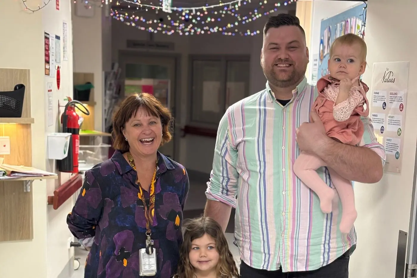 APPEALING FOR HELP: Northeast Health Wangaratta maternity unit manager Jacqueline Webb, with Ava Dining owner Paul Szeligiewicz and his daughters Amelia, Grace and Isabella, are hoping to see further community support to reach the $70,000 fundraising target.