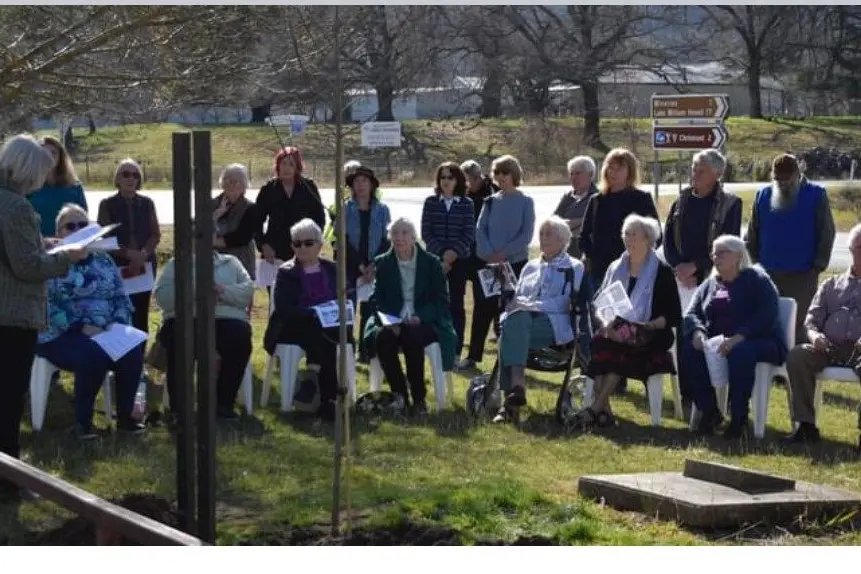 MEMORIAL EVENT: About 40 people gathered at the Cheshunt Hall for the replanting of a memorial tree and a service to honour World War II nurses Sister Caroline Ennis and Sister Dorothy Gwendolyn \\'Bud\\' Elmes. 