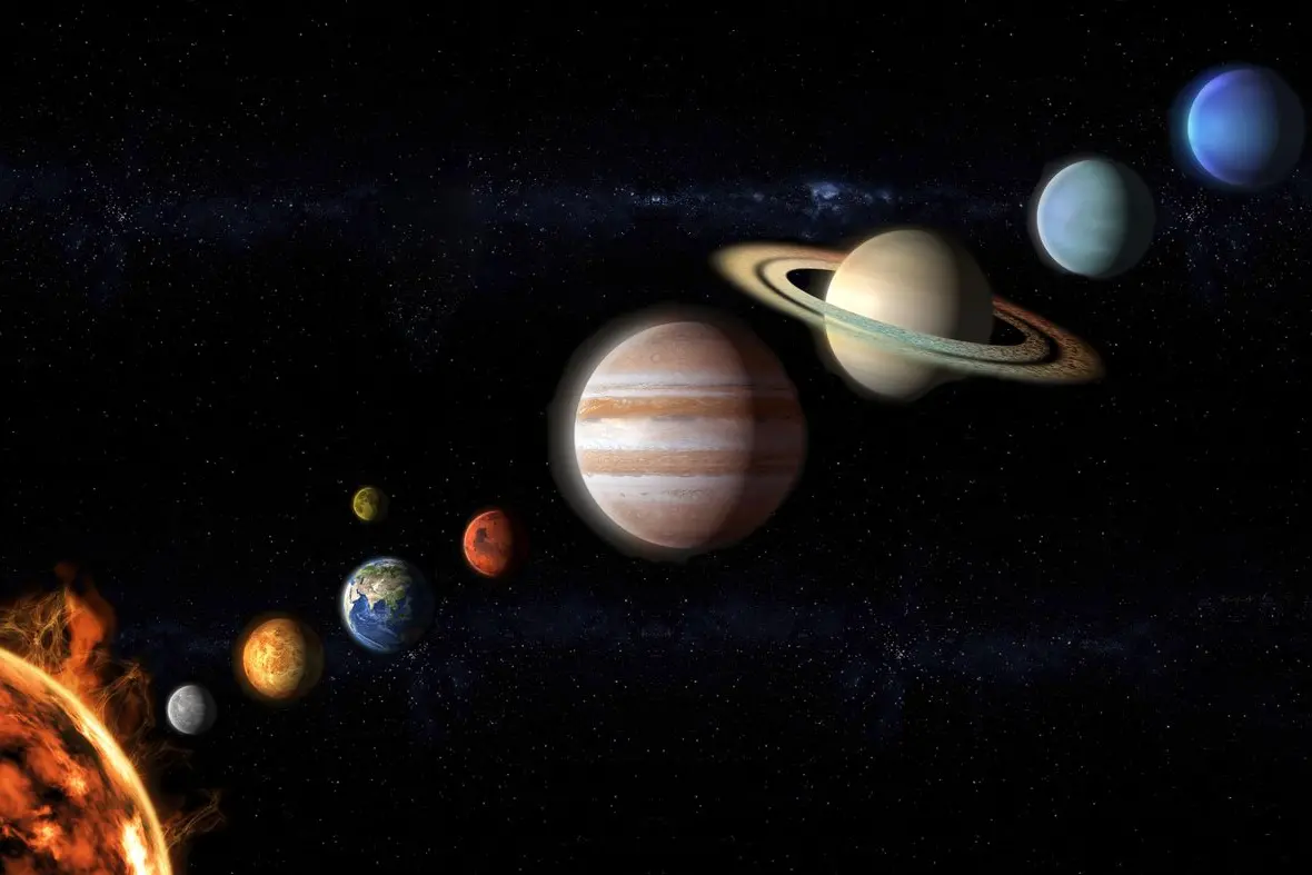 Rare cosmic event as five planets align
