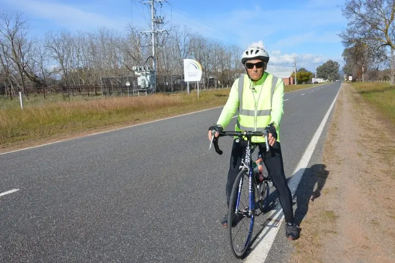 PEDAL POWER: While regular cyclists like John Kirby do their best to be seen on the Wangaratta-Whitfield Road, RoadSafe North East says it\\u2019s not a road considered safe for cyclists to use. PHOTO: Anita McPherson