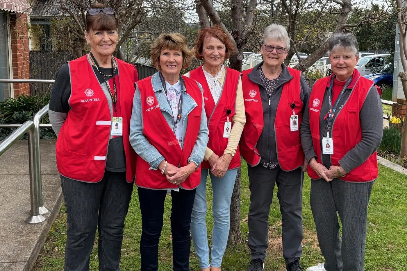 HAPPY TO SERVE: Meals on Wheels volunteers (from left) Kay Jackson, Lorna Hill, Carole Nolan, Pat Collins and Bev Tiffin are among the team at Northeast Health Wangaratta who keep the valuable service going.