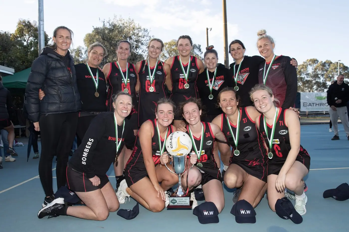 DEFENDING CHAMPIONS: Bonnie Doon will look to retain their A grade netball premiership after downing Greta in 2024. PHOTO: Melissa Beattie