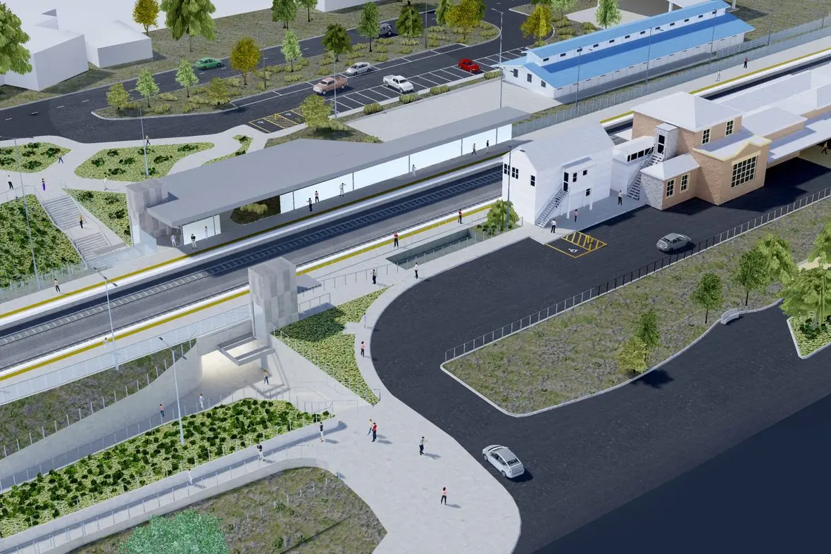 Underpass Example 30-piece underpass to be installed at Wang Railway Station