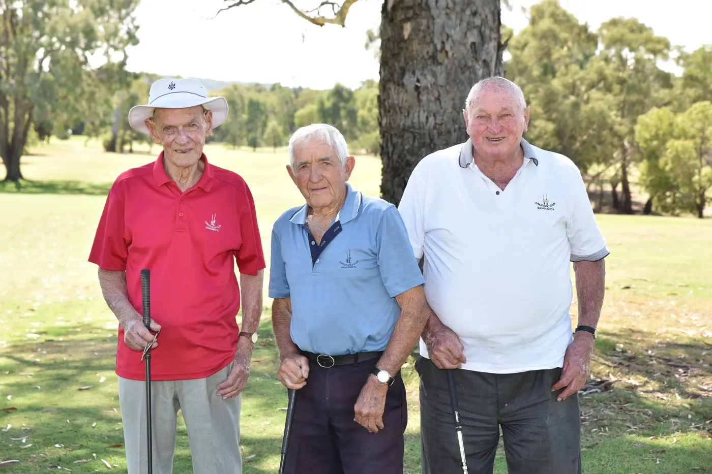 ABSOLUTE VINTAGE: Ralph Nalder (left), Greg Hogan and Alan Bell prove that age is no barrier. PHOTO: Kurt Hickling  Id:21789