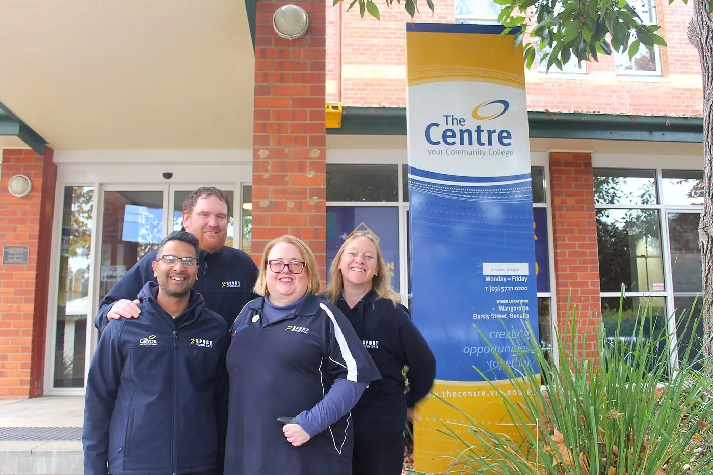 BUILDING AN INCLUSIVE COMMUNITY: Sport North East team members, Dhanur Sharma, Damien Lappin, Fiona Kleinitz and Clare O\\'Sullivan, are encouraging local sporting clubs to participate in the upcoming Respect in Sport Workshops. PHOTO: Jordan Duursma