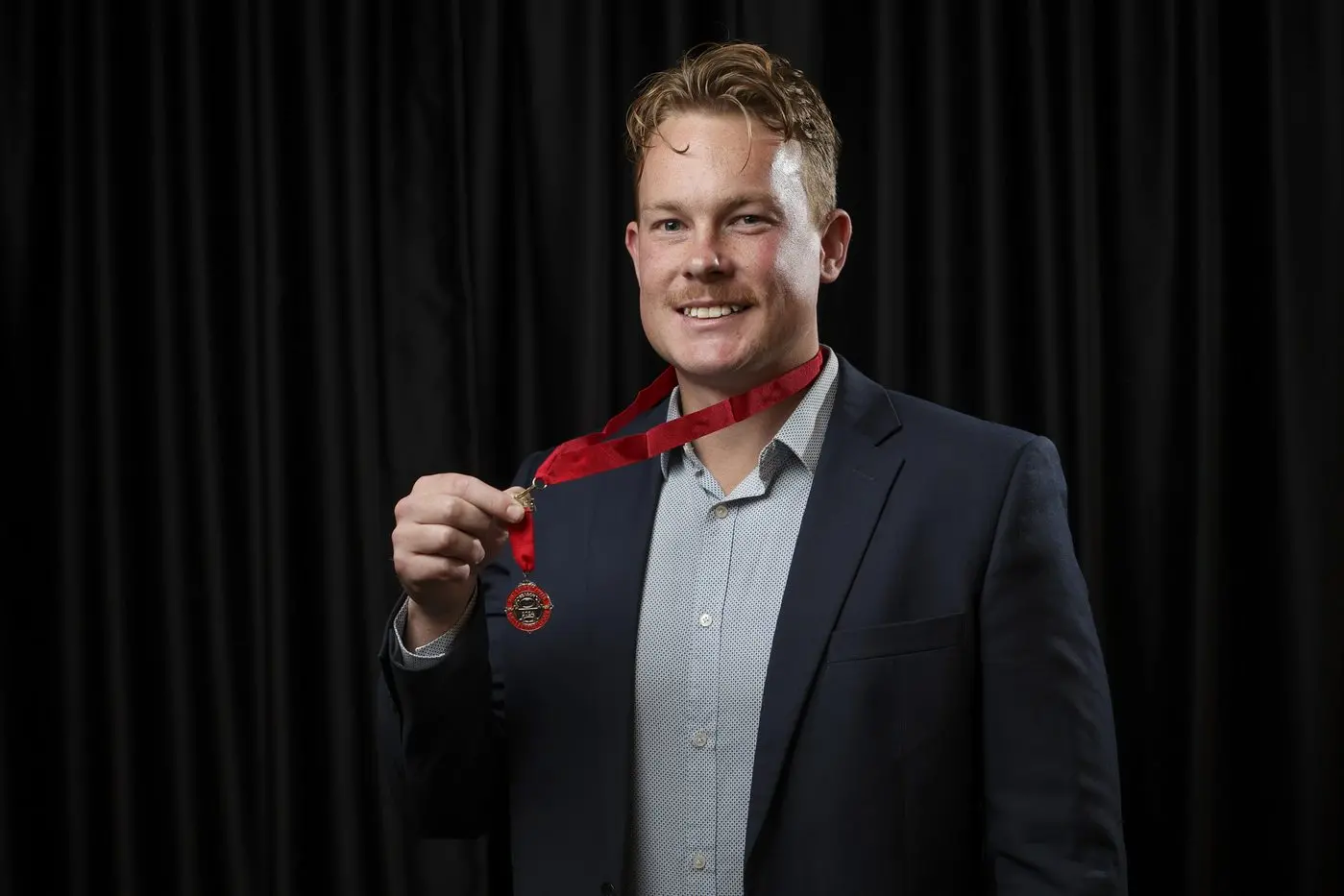 LEO BURKE MEDALLIST: Wangaratta Rover Noah Amery took out the reserves best and fairest at the O&M\\'s Morris and Toni Wilson Medal night. PHOTOS: Border Mail
