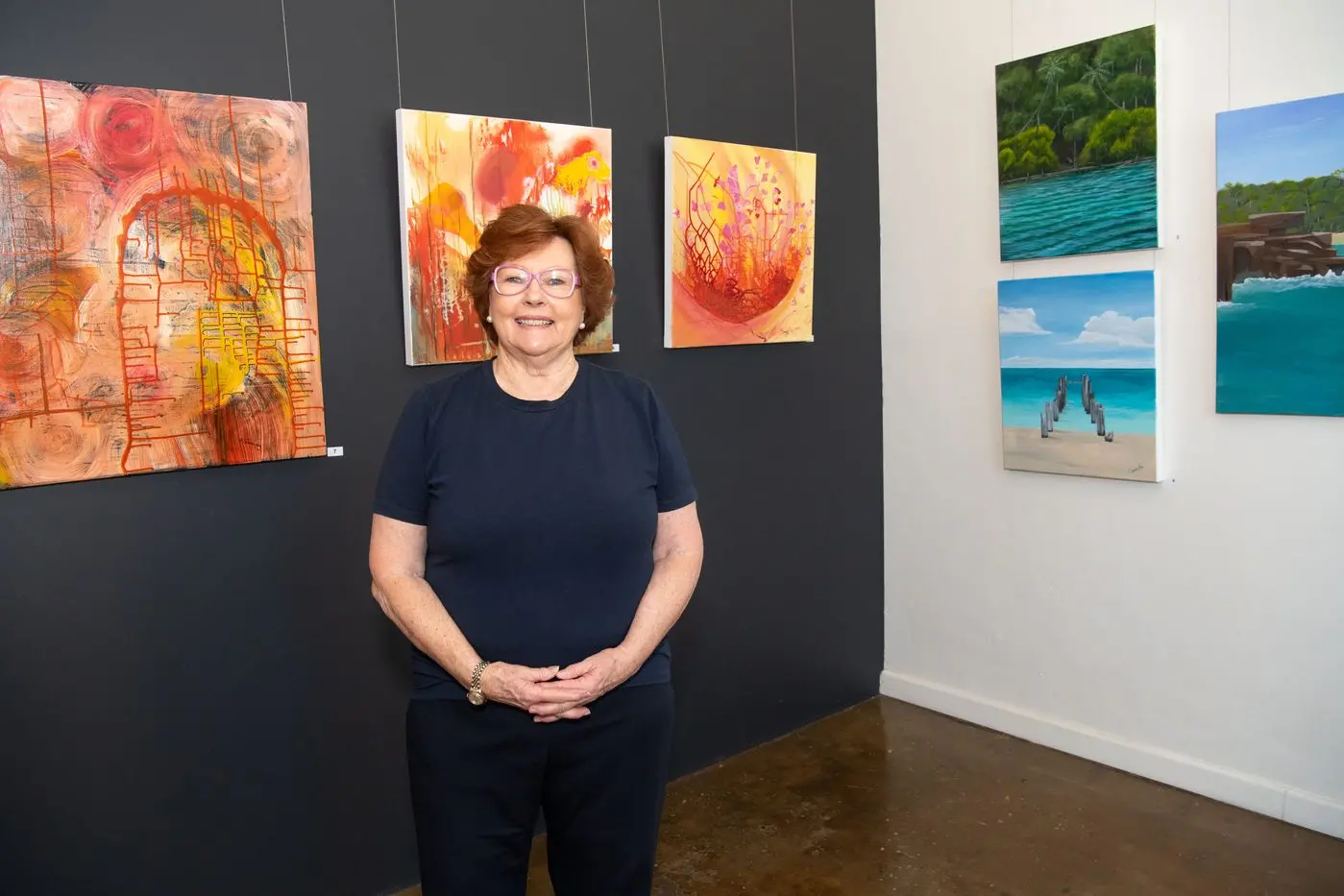CREATIVE EXPRESSION: A new exhibition by Maureen Varnavsky has opened at the Art Gallery on Ovens in Wangaratta. PHOTO: Kurt Hickling