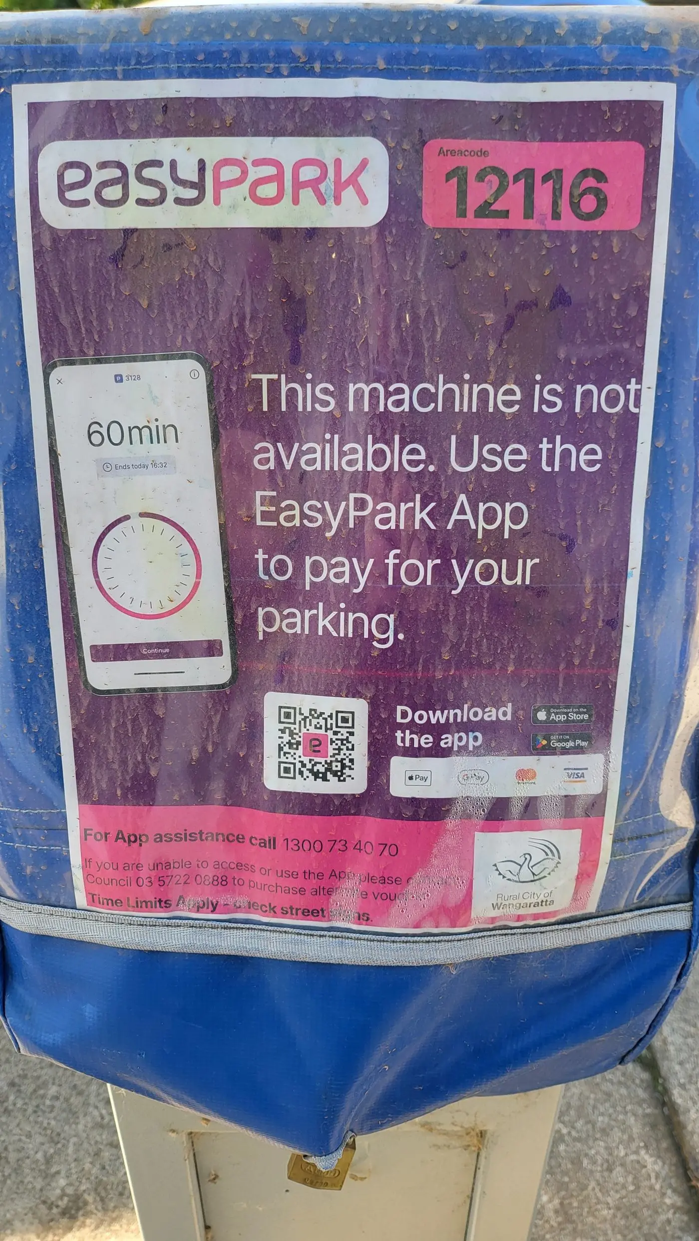 GONE DIGITAL: The dysfunctional parking meters will be removed soon but motorists are already required to pay for parking via the EasyPark App.