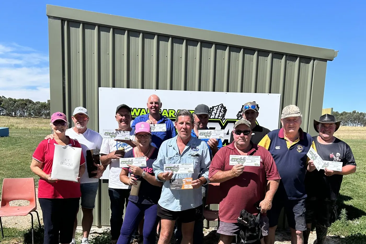 WINNING TICKETS: The grade winners from Wangaratta Clay Target Club\\'s November shoot on Sunday.