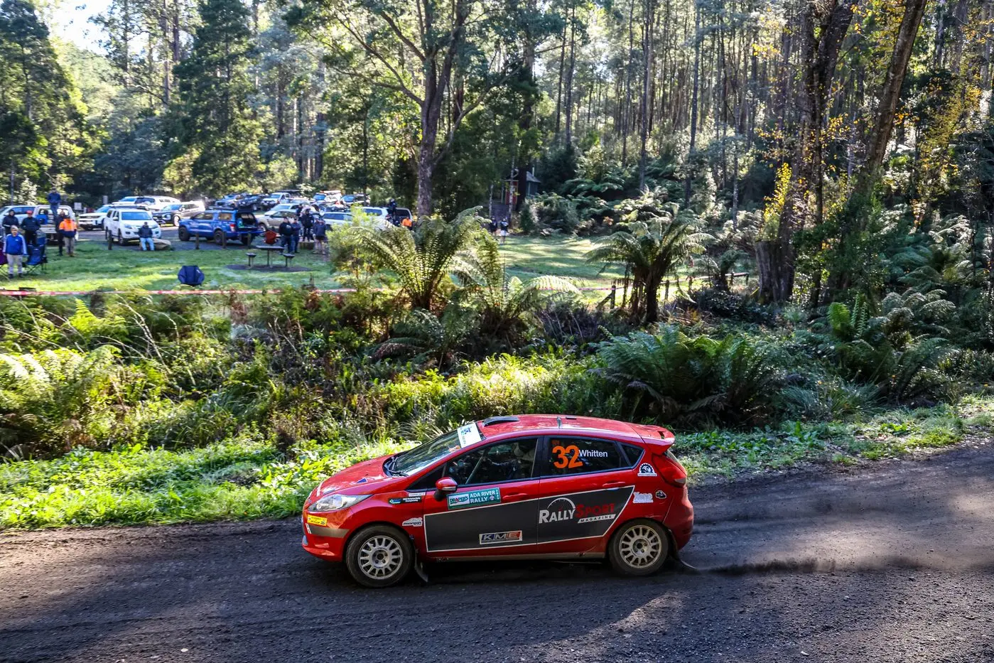 RALLY RACING: Brother Matt and Luke Whitten in action at the Victorian Rally Championship last weekend.