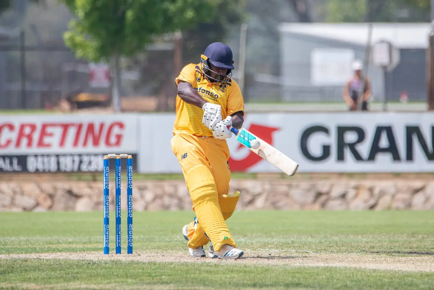 LOFTED: Left-hander Charith Perera laid the groundwork for the Hawks\\' innings. PHOTOS: Marc Bongers