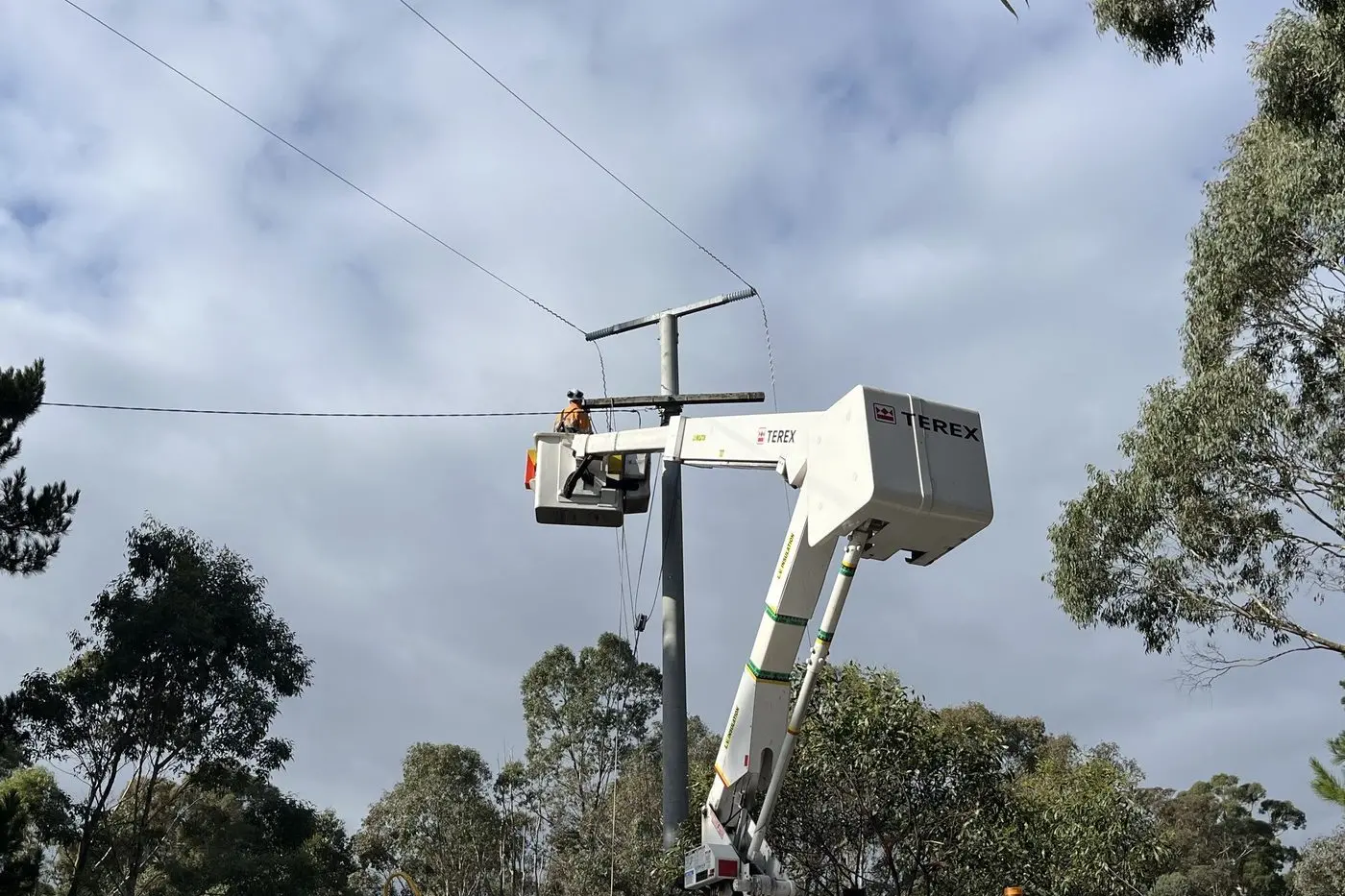 LINE WORKS: Works will occur at multiple locations along the rail line to raise the height of powerlines.