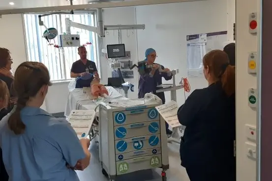 IN TRAINING: Northeast Health Wangaratta staff have completed training to assist COVID-19 patients, if necessary.