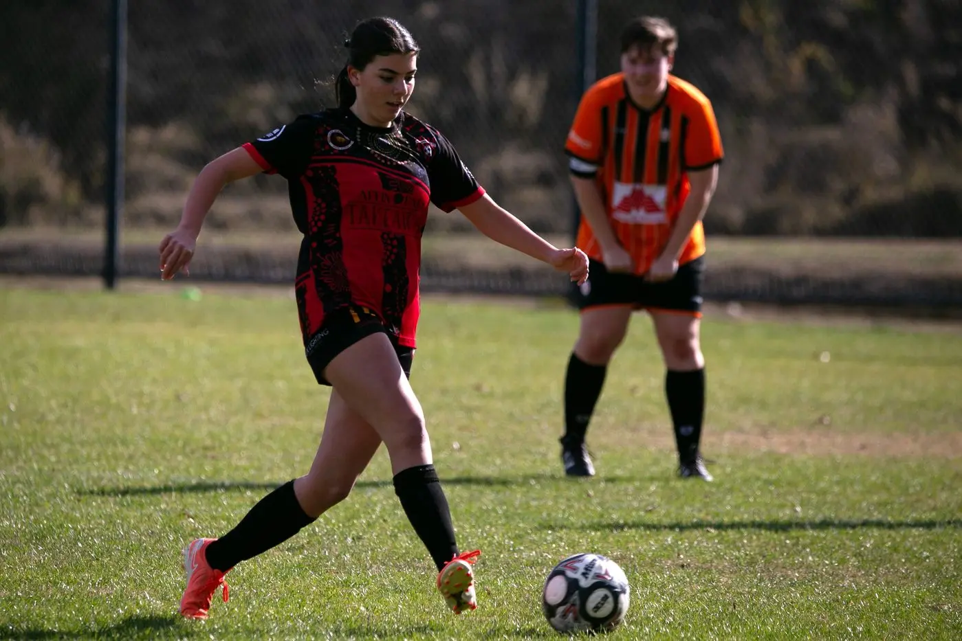 BACK IN ACTION: Sammy Scott and the Lady Devils are back after a forfeit last weekend. PHOTO: Kat De Naps Photography