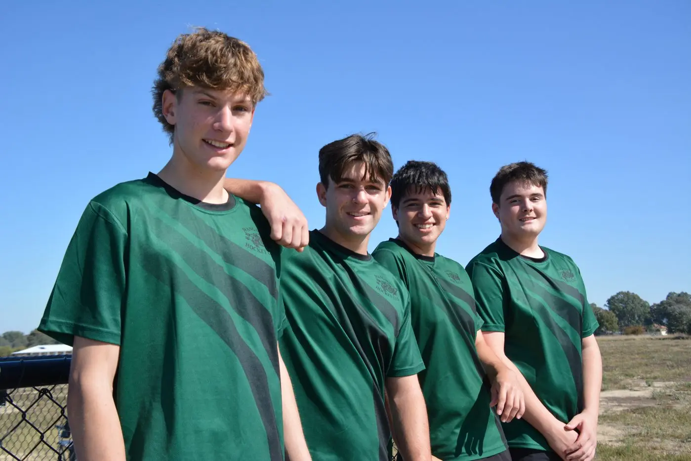 A GREAT EXPERIENCE: Wangaratta Dragons hockey players Hunter Kerr, Henry Findlay, Xavier Bennet and Sam Couche said they enjoyed their time in the under 18 representative squad. 