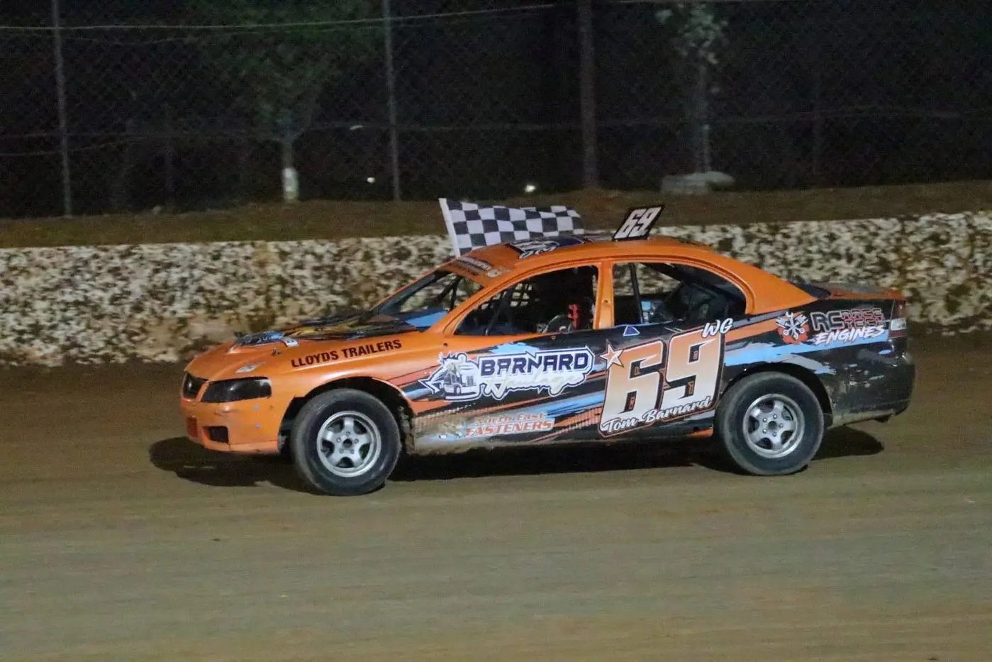 TOP SPEED: Tom Barnard was part of a tight battle for the win in the SSA Production Sedans.