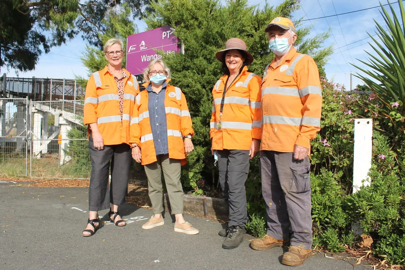 READY FOR ACTION: Stationeers (from left) Heather Foster, Robyn Barrow, Julie Sands and coordinator David Maroney. PHOTO: Shane Douthie Id:21492
