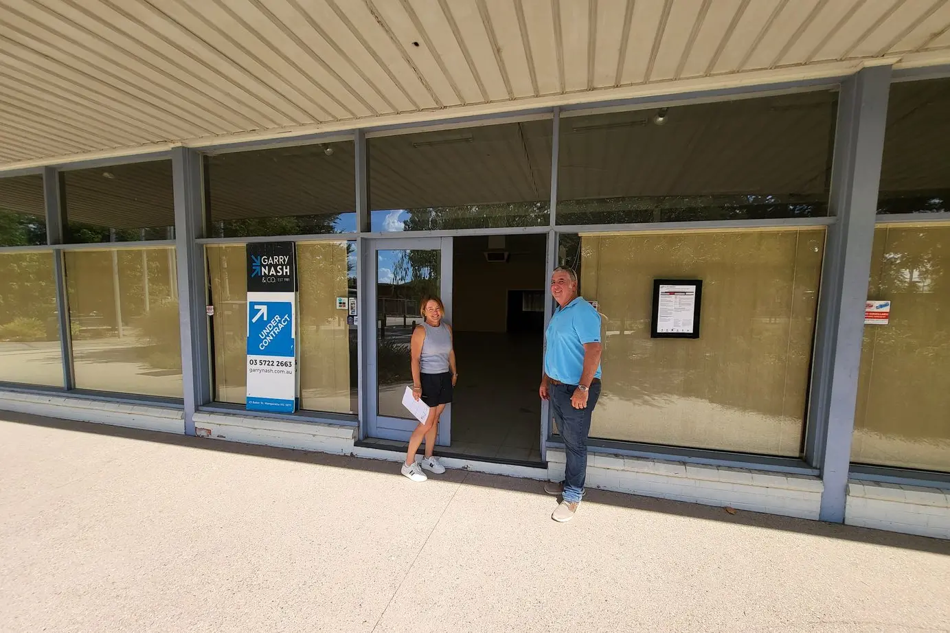 GYM WITH THE WORKS: Wendy and Justin Garvie out the front of the former Lidgerwood\\'s Furniture they are looking to convert into a Snap Fitness gym. PHOTOS: Steve Kelly