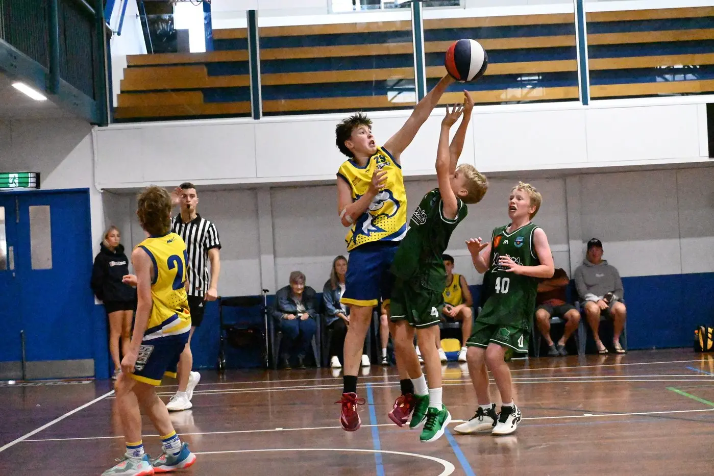 TOUGH COMPETITION: Ollie Parr battles for possession.