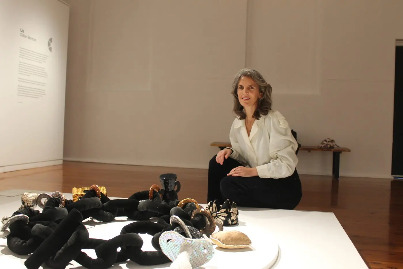 THE COLLECTOR: \\'Charmed\\' reimagines the common charm bracelet in a larger, burdening form using various textiles. PHOTOS: Grace Fredsberg