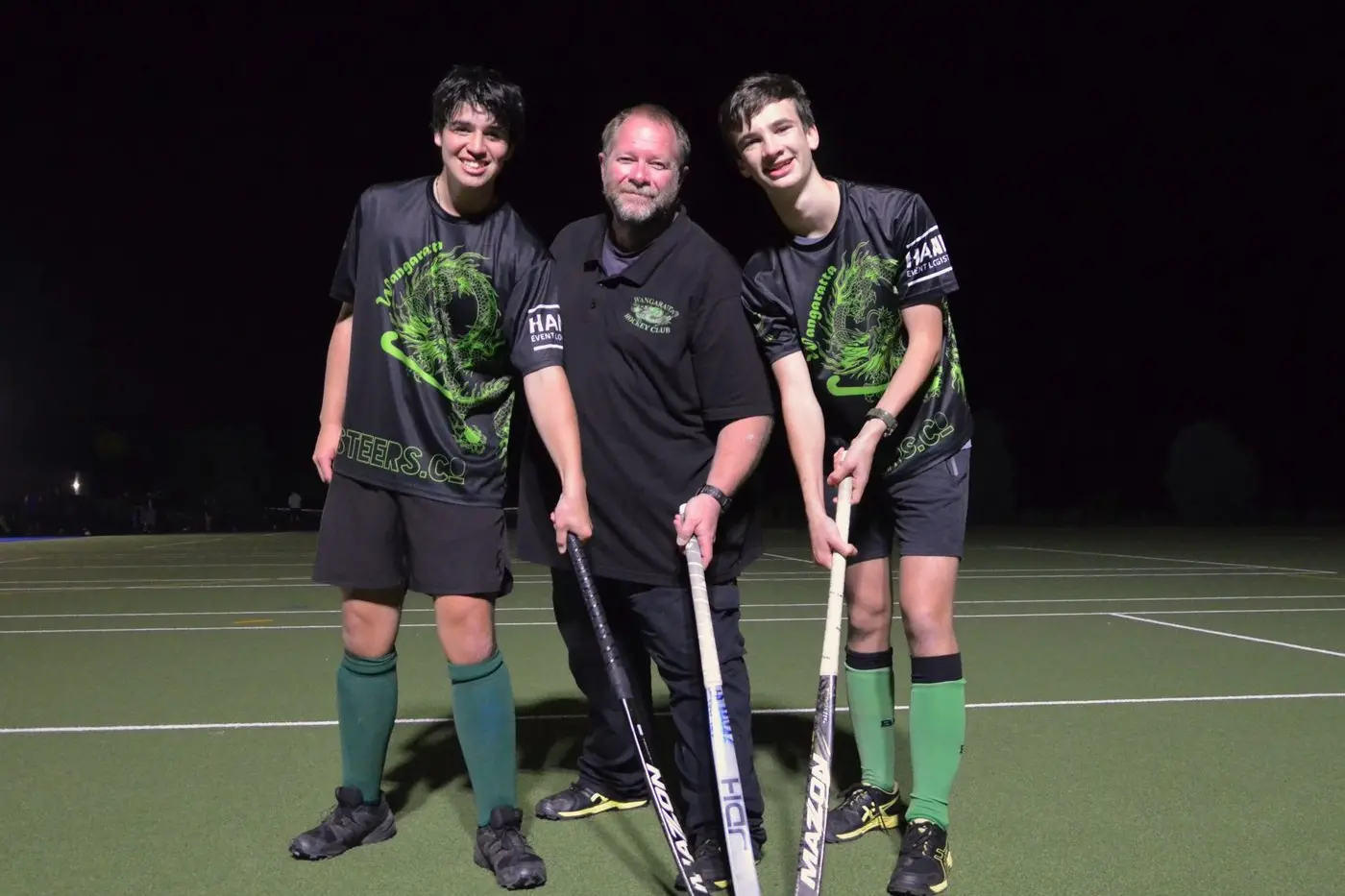FEAST FOR DRAGONS: Wangaratta Dragons Hockey Club members, Xavier Bennett, Daniel Warner and Edward Robertson will look to get the club\\'s new canteen up and running before the 2025 hockey season.