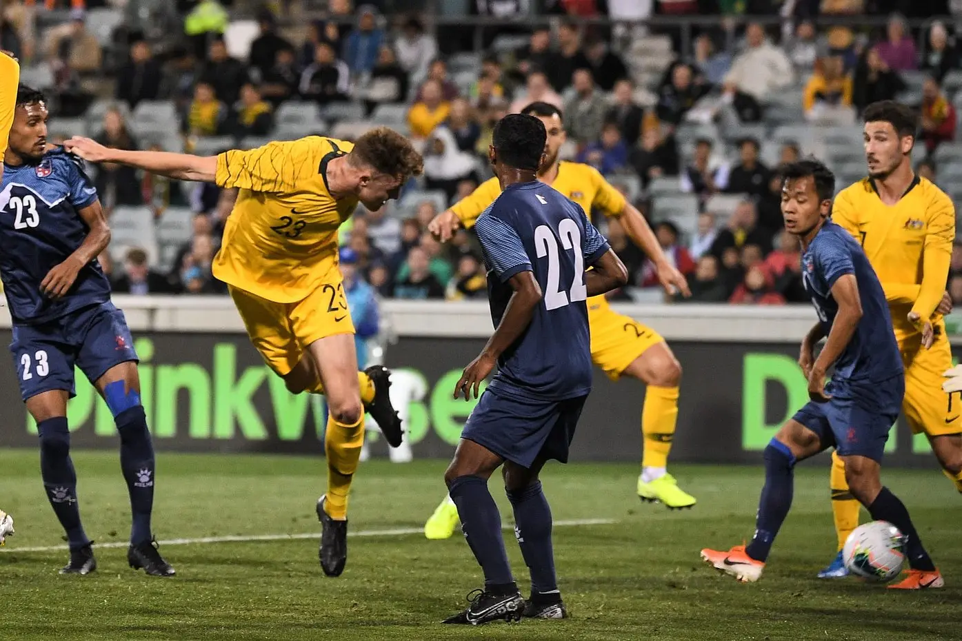 IN FORM: Socceroo Harry Souttar\\'s club form for Stoke City has got Premier League clubs taking notice. (AP PHOTO)