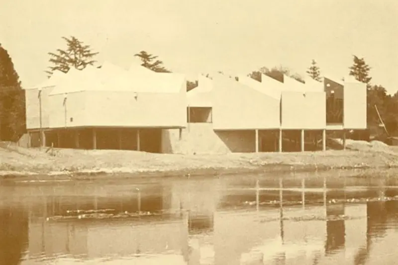 LOOKING BACK: The current exhibition celebrates the 50th birthday of the iconic building which is home to the Benalla Art Gallery. PHOTO: cover image from The Art Gallery Story 1975.