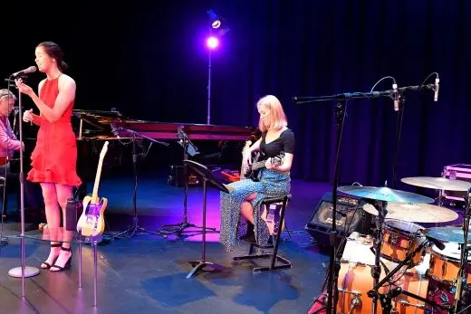 LOCAL TALENT: The Emma Christie Quartet performs during the Wangaratta Festival of Jazz.
