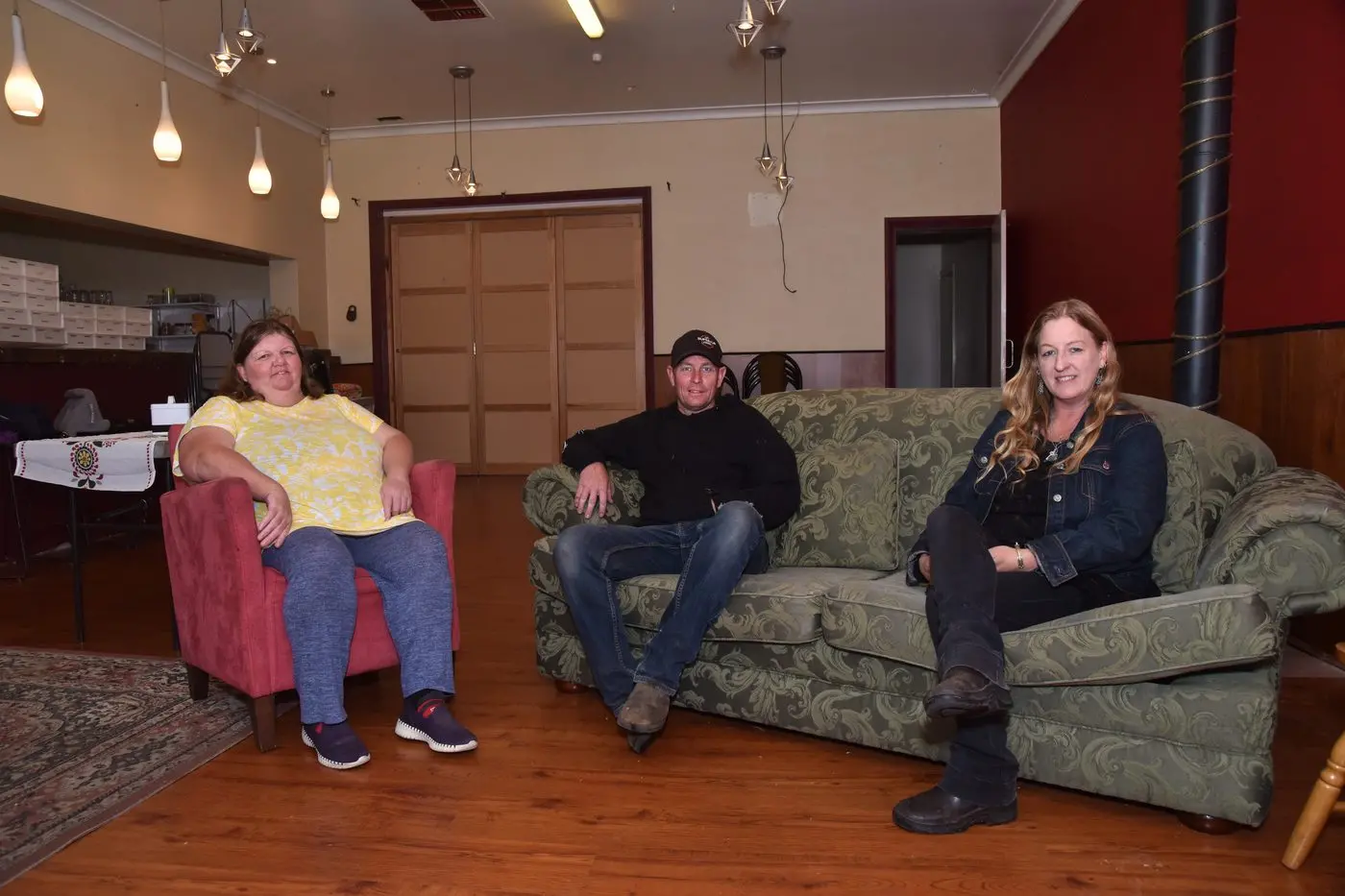 WELCOME HOME: Night shelter members Eve Davies, Steve Le Poidevin and Di Duursma showcase the new daytime shelter hub, Zac\\'s Place. PHOTO: Kurt Hickling Id:23486