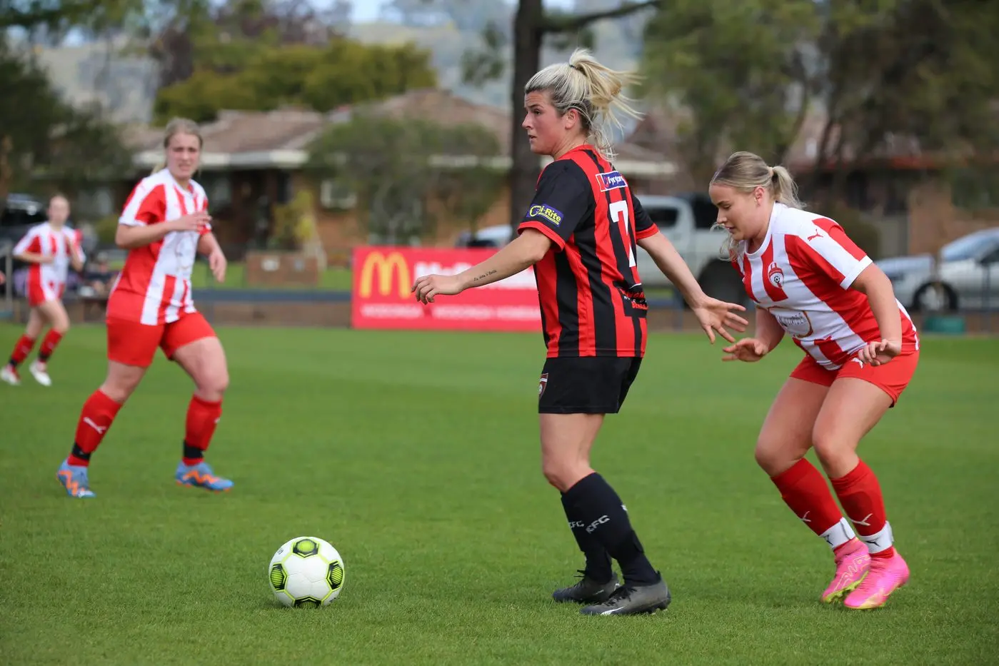 WAITING: Georgia Mahoney and the Lady Devils won\\'t be back in action until their FA Cup match with Diamonds on Thursday, April 4. PHOTO: Kat De Naps Photography