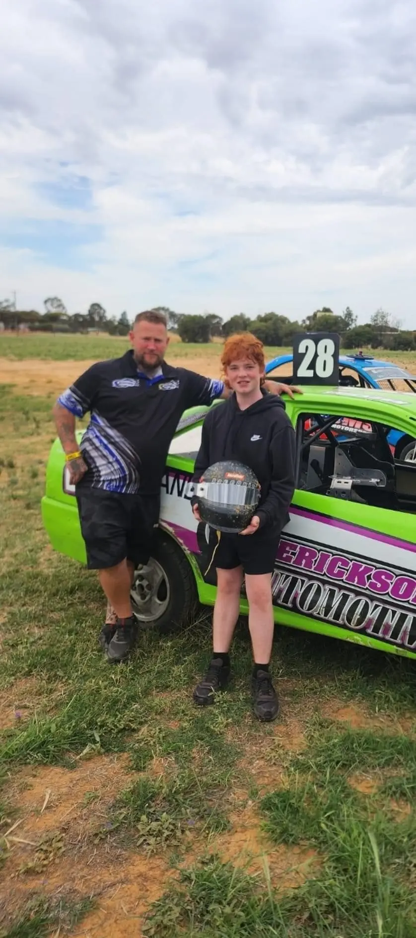 RISING STAR: Zack Erickson and club president Kenneth Mankey.