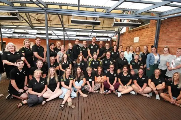 THE CREW: Richmond Football Club administration staff are spending a few days in the region as part of a planning week ahead of the season proper starting on March 19. PHOTO: Kieren Tilly