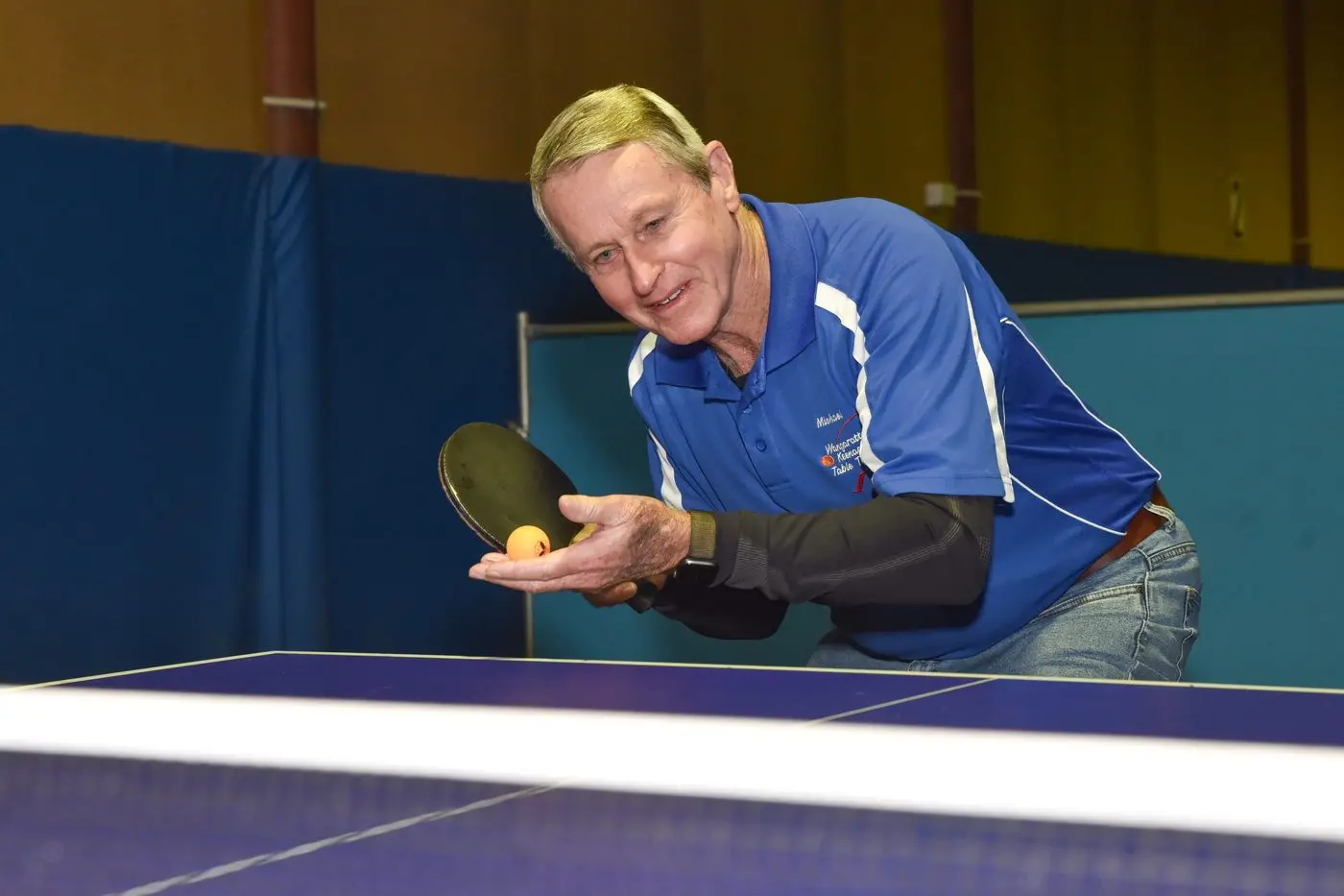 KEEN FOR A GAME: Keenager member Michael Chambeyron going for the win. PHOTO: Kurt Hickling. Id:27091