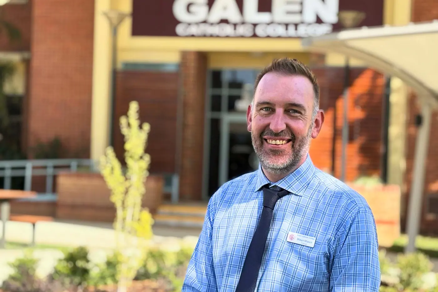 RETURN TO GALEN: Shaun Mason was a deputy principal at Galen Catholic College a decade ago, and has returned to the school this term as principal.