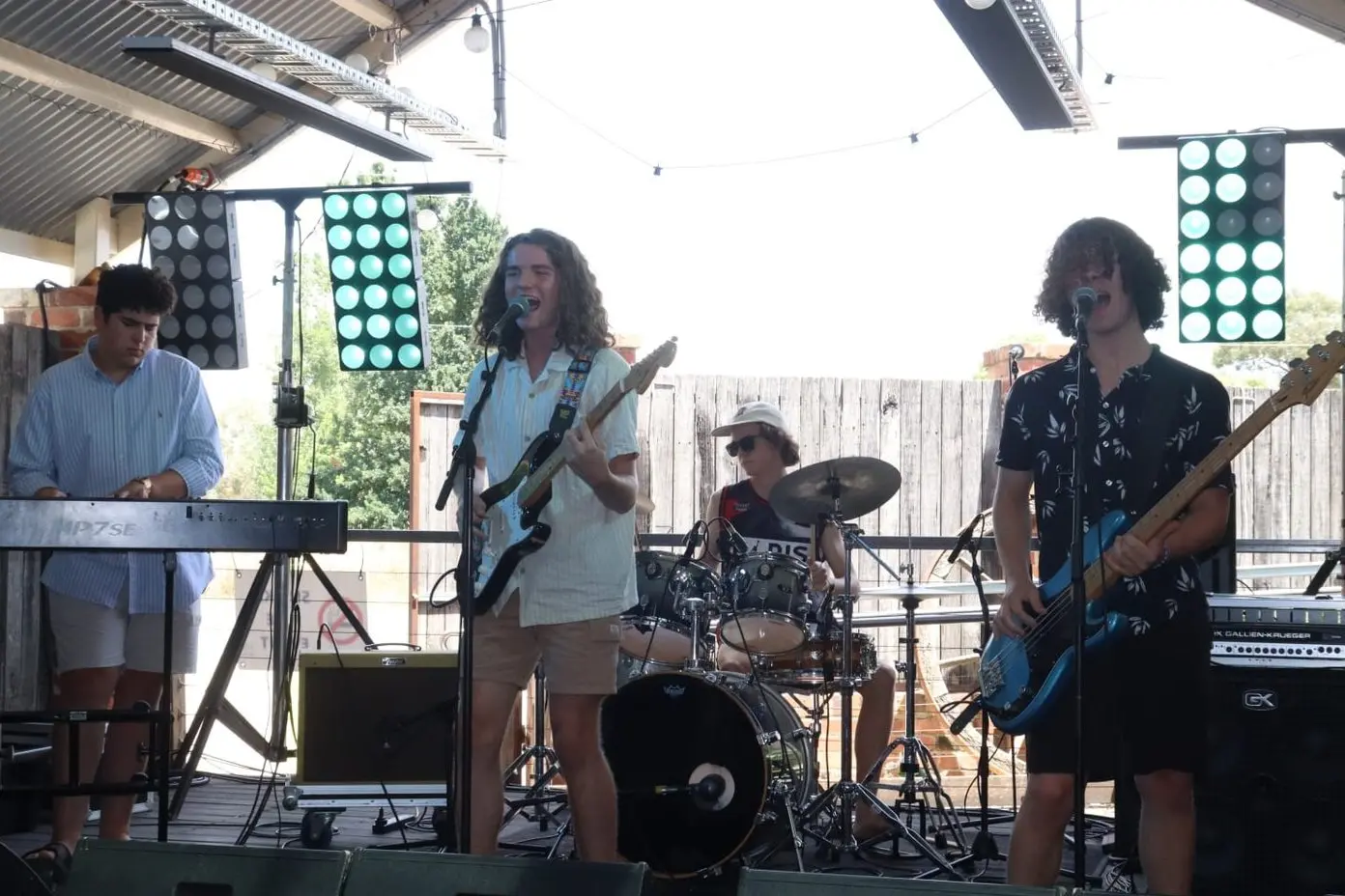 FUN TO PERFORM: The Dunners - Xav Zachariou, Ollie Chambers, Edan van Bergen and Josh Robertson - will again compete in the Wangaratta Battle of the Bands.\\n